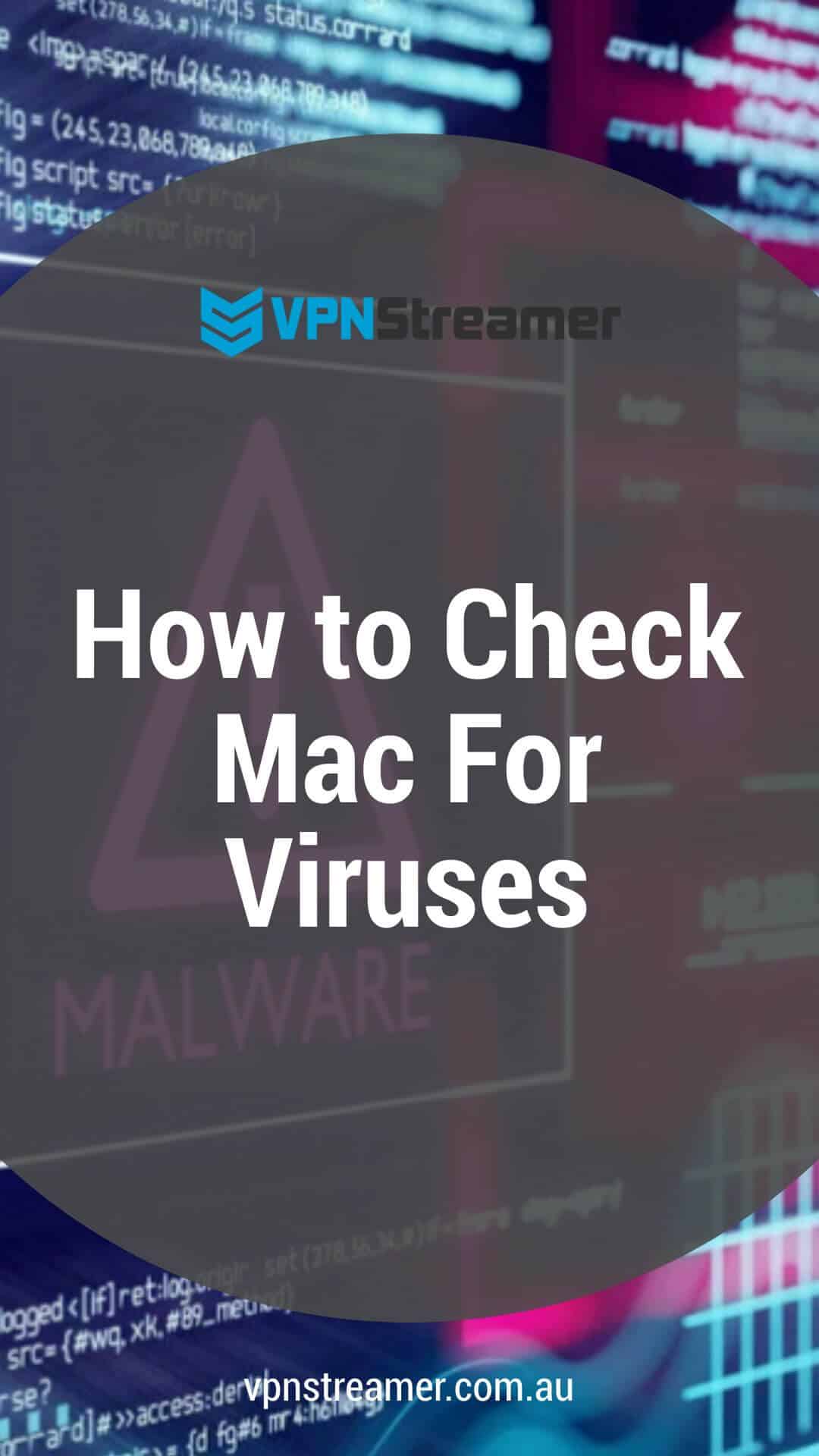 how to check for virus on mac